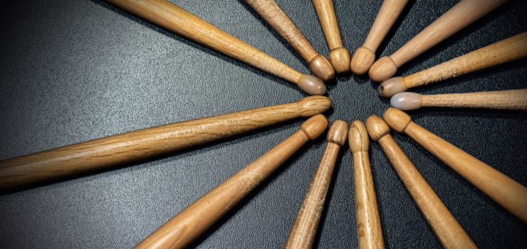 various types of drumstick tip